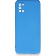 Smody Samsung Galaxy A31 Kılıf Ultra Elastik Silikon Rubber Premier Mavi