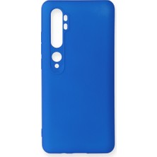 Smody Xiaomi Mi Note 10 Kılıf Ultra Elastik Silikon Rubber Premier Mavi