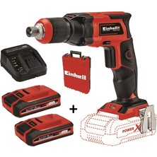 Einhell Te-Dy  Akülü Alçıpan Vidalama 18V + 2*3.0 Ah Plus Starter Kit