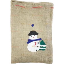Pandoli Kardan Adam Figürlü Yılbaşı Torbası 35 cm