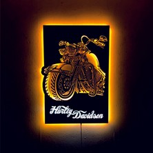 Pika Tasarım Harley Davıdson V.3 LED Işıklı Tablo