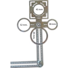 Benan Tools Çok Fonksiyonlu Delik Şablon Cetveli 127 Cm.