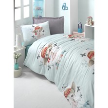 Komfort Home Genç Ranforce Nevresim Takımı (Candy Girl Turkuaz)