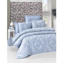Komfort Home Tek Kişilik Exclusive Deluxe Saten Nevresim Takımı (Blue)