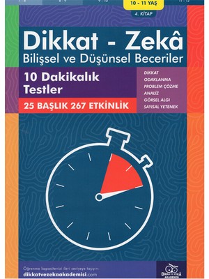 Dikkat ve Zeka Akademisi Bilişsel ve Düşünsel Beceriler 10 Dakikalık Testler