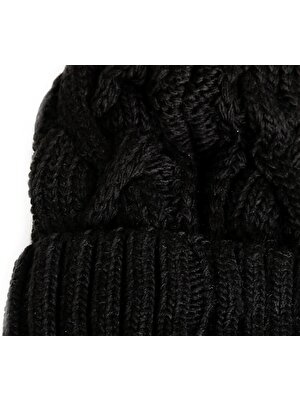 Skechers W Beanie Headwear Kadın Siyah Bere - S212412-001