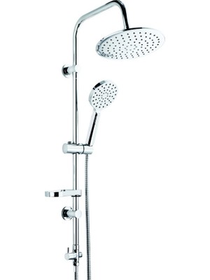 İtimat 401D OmegaTepe Yağmur Başlığı ve Çok Fonksiyonlu El Başlıklı Robot Banyo ve Duş Seti