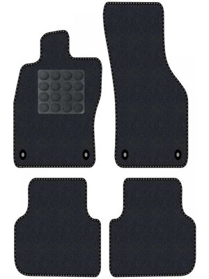 Tegin Hyundai I30 2007-2011 Siyah Halı Siyah Kenar Elipsler Topuk 2250 gr Paspas