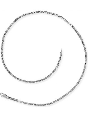 Gümüşhane Silver Gümüş Kral Zincir - 3 mm Köşeli