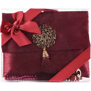 As Kutu Çantalı Şantuk Yasin & Inci Tes. Bordo