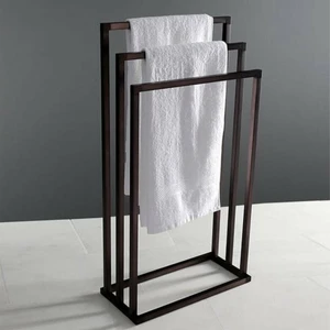 3Art Metal Üçlü Set Ayaklı Metal Havluluk - Dekoratif Ayaklı Askılık