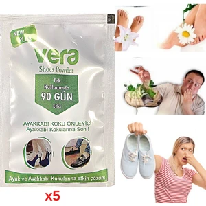Ayak Kokusu Giderici Ayakkabı Içi Koku Önleyici 5 Paket X10 gr