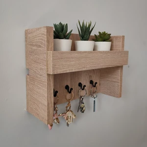 Eblo Home 31 cm Sonomo Çok Amaçlı Antre Duvar Askılık Anahtarlık