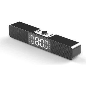Saat Masaüstü Hoparlör Kablosuz Bluetooth 5.0 Soundbar (Yurt Dışından)