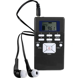 Mini Taşınabilir Dsp Stereo Fm Radyo Dijital Saat Alıcısı (Yurt Dışından)