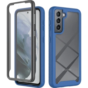 Samsung Galaxy S21 Fe 5g Için Shockproof Bumper Yerleşik Ekran 360 Tam Koruma Kılıf Kapaklı (Yurt Dışından)