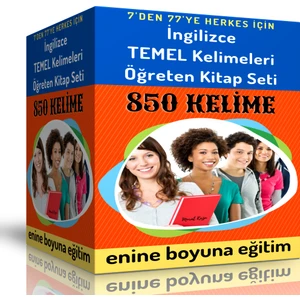 Enine Boyuna Eğitim Ingilizce Temel Kelimeleri Öğreten Kitap Seti (2 Spiralli Kitap)