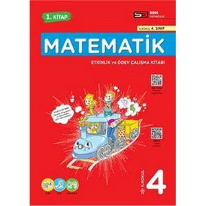 SBM Yayınları Matematik 4. Sınıf 1. Kitap Etkinlik ve Ödev Çalışma Kitabı