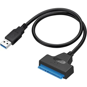 4706 USB 3.0 Yüksek Hızlı 2.5 Inç Sata SSD ve HDD Harddisk Kablosu 50CM