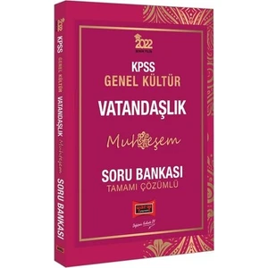 Yargı Yayınevi KPSS 2022 Genel Kültür  Muhteşem Vatandaşlık Tamamı Çözümlü Soru Bankası