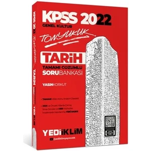 Yediiklim Yayınları KPSS 2022 Genel Kültür Tonyukuk Tarih tamamı Çözümlü Soru Bankası