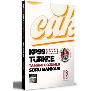 Benim Hocam Yayınları KPSS 2022 Türkçe Tamamı Çözümlü Soru Bankası