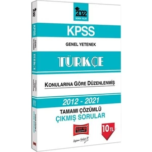 Yargı Yayınevi KPSS 2022 Genel Yetenek Türkçe Tamamı Çözümlü Çıkmış Sorular