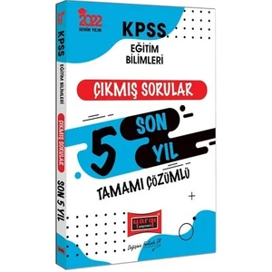 Yargı Yayınevi KPSS 2022 Eğitim Bilimleri Tamamı Çözümlü Son 5 Yıl Çıkmış Sorular