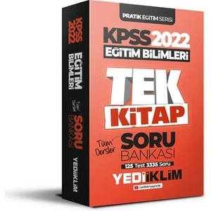 Yediiklim Yayınları KPSS 2022 Pratik Eğitim Serisi Eğitim Bilimleri Tek Kitap Soru Bankası