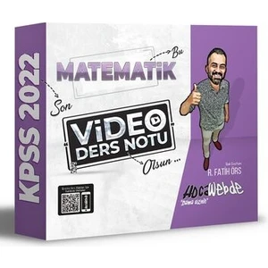 Hocawebde Yayınları KPSS 2022 Matematik Video Ders Notu