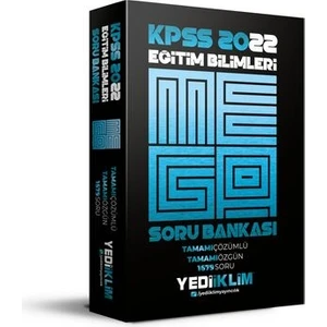 Yediiklim Yayınları KPSS 2022 Eğitim Bilimleri Mega Tamamı Çözümlü Soru Bankası
