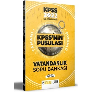 Doğru Tercih Yayınları 2022 KPSS'nin Pusulası Vatandaşlık Soru Bankası