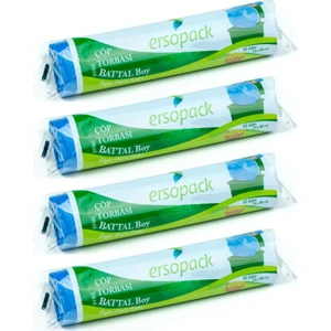 Evsel 75 x 90 cm Çöp Torbası Battal Boy Çöp Poşeti Mavi 10 x 4'lü