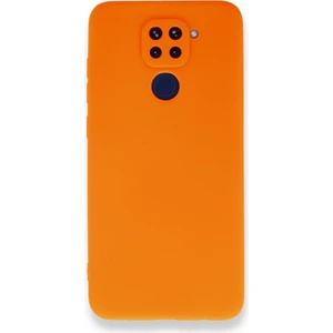 Xiaomi Redmi Note 9 Kılıf Ultra Elastik Silikon Rubber Premier Turuncu