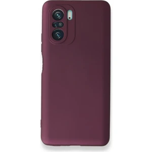 Xiaomi Poco F3 Kılıf Ultra Elastik Silikon Rubber Premier Mürdüm