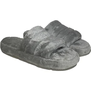 Peluş A26 Kadın Peluşlu Kışlık Burnu Açık Ev Terliği