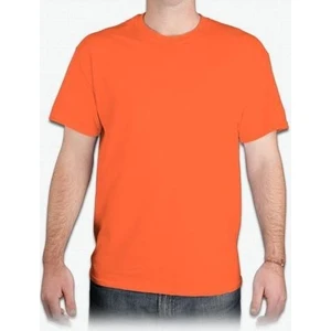 Orange Safety Mervem T-Shirt Bisiklet Yaka Kısakol %100 Pamuk Cepli Turuncu
