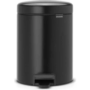 Newıcon Matt Black Pedallı Çöp Kutusu 5 Lt