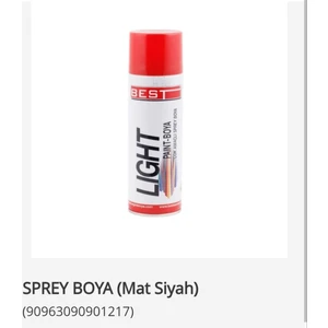 Motosiklet Bisiklet Sprey Boya Mat Siyah