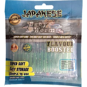 Baby Worm Kokulu Lrf Silikonu-Green(Apple)