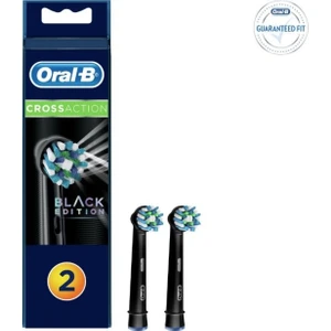 Oral B Şarjlı Diş Fırçası Yedek Başlığı Cross Action Black Edition 2'li