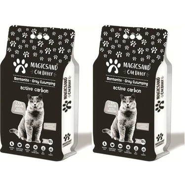 Magicsand Active Carbon Ince Tane Kedi Kumu 10 Lt 2