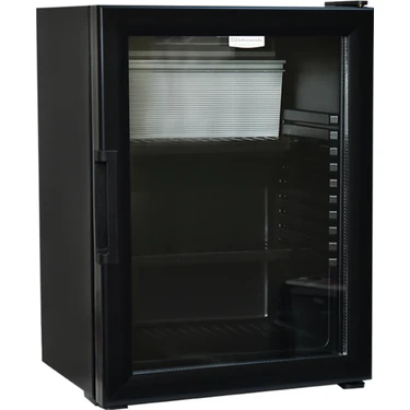 Elektromarla 45 Litre Cam Kapılı Minibar Mini Buzdolabı All Black