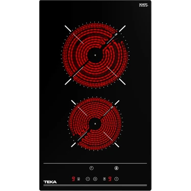 Teka TBC 32010 TTC BK Ankastre Cam Seramik Elektrikli Ocak 3000 W Siyah 30 cm