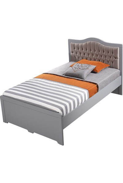 Meltem Classy Grey Genç Odası Tek Kişilik Yatak Örtüsü - 150X225 cm