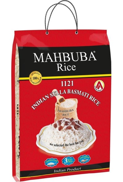 Mahbuba Rice Sella 1121 Basmati Pirinç 4,5 kg Premium Kalite