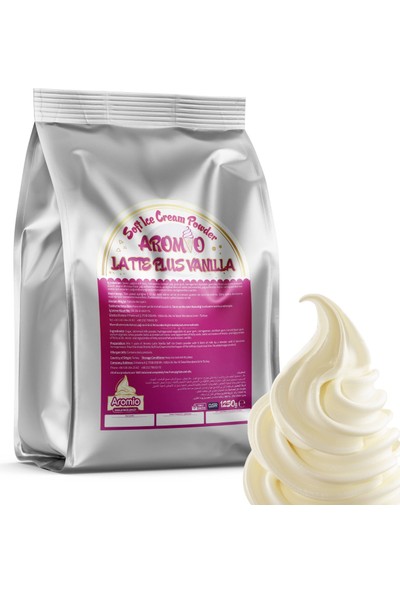 Aromio Latte Plus Vanilyalı Dondurma Tozu 1250 gr