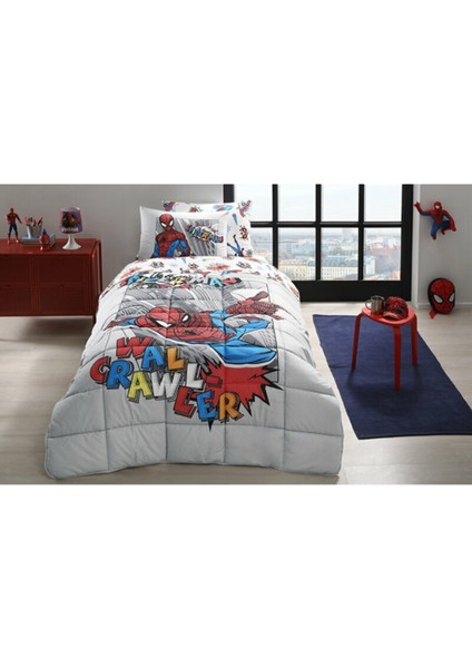 Spiderman Wall Tek Kişilik Disney Lisanslı Lastikli Fitted Çarşaf Çocuk Uyku Seti