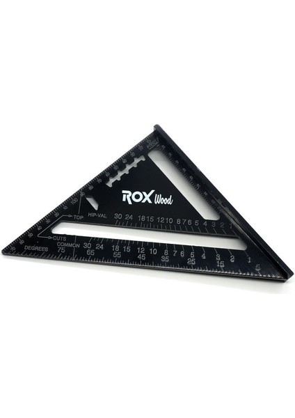 Rox Wood Alüminyum Üçgen Gönye 175 mm