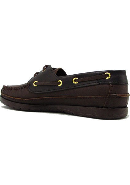 CB10101 Kahverengi / Siyah Erkek Bağlı Timberland Ayakkabı